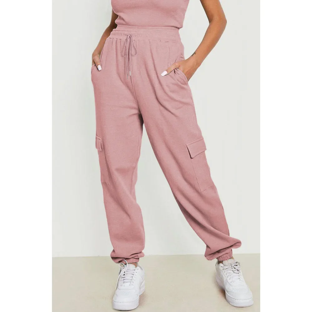 Drawstring Joggers with Pockets - Picture 13 of 15